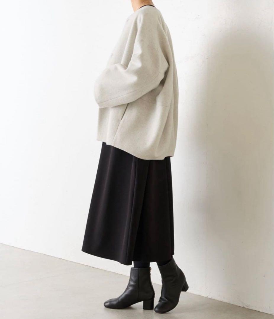 BEARDSLEY ノーカラージャケット グレー