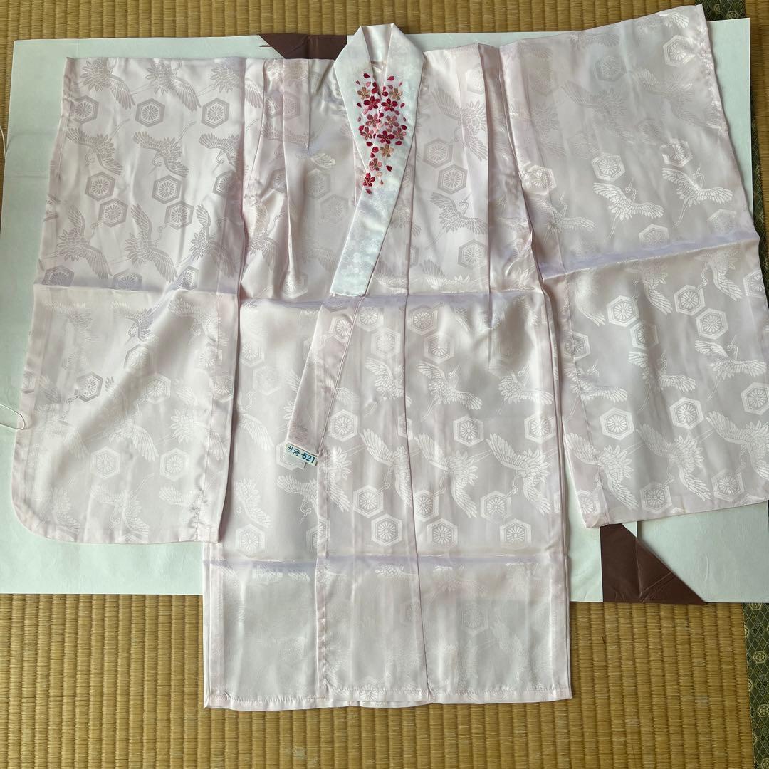 【着物クリーニング済】七五三着物&草履セット　3歳祝い着