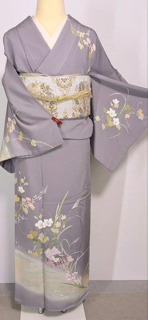 678　刺繍一つ紋入り　トールサイズ　　附下げ訪問着