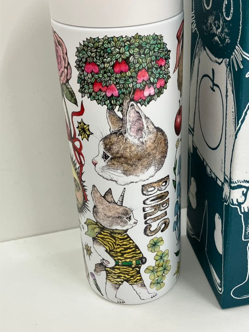 【ヒグチユウコ　スリムサーモステンレスボトル】BORIS　500ml