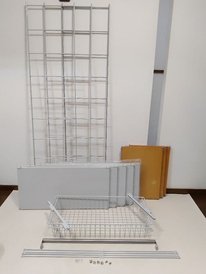 引き取り限定！　MUJI　無印良品　スチール　ユニットシェルフ　付属品多数