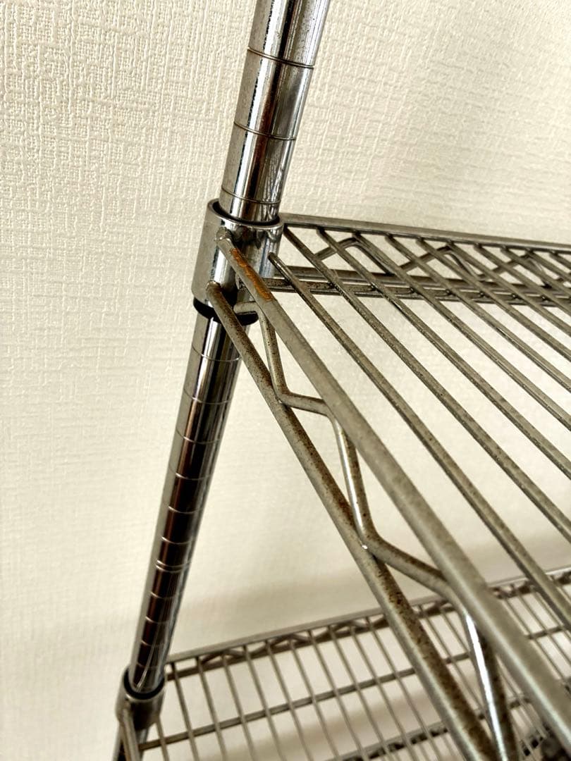 シルバーラック　スチールラック　メタルラック　5段　156×76×46