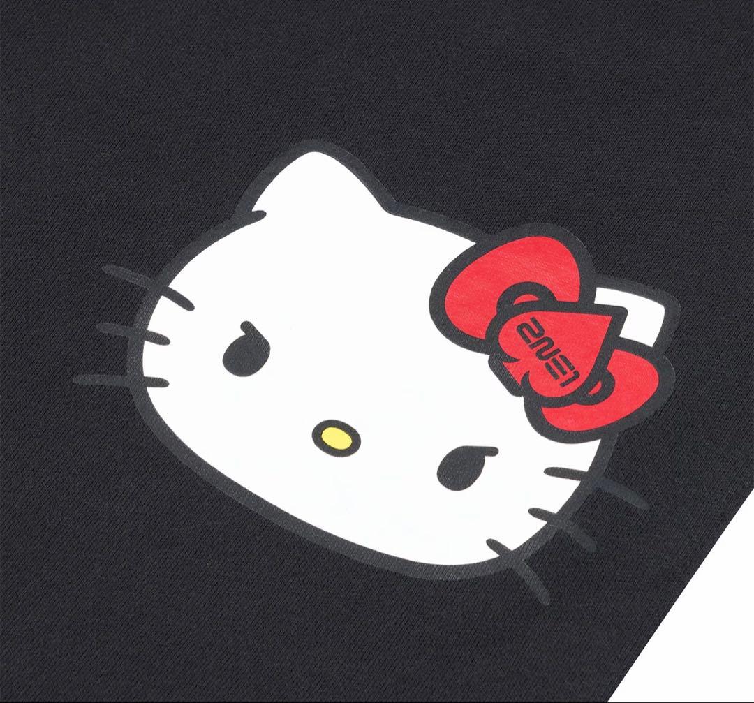 新品未使用　2NE1×キティコラボグッズ　スウェットパンツブラック黒Mサイズ