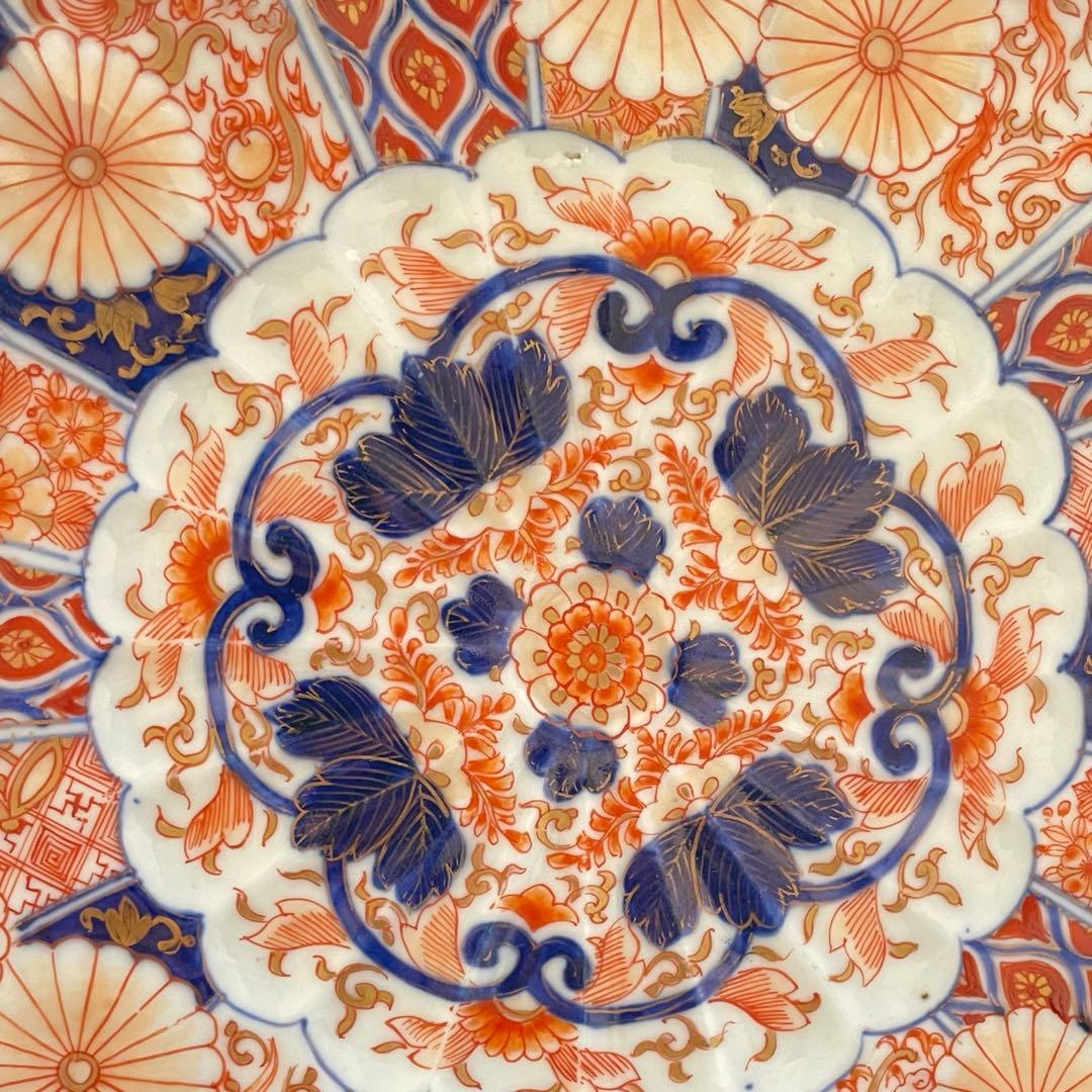 香蘭社　錦手　菊花皿　伊万里　有田　オールド香蘭社　明治時代