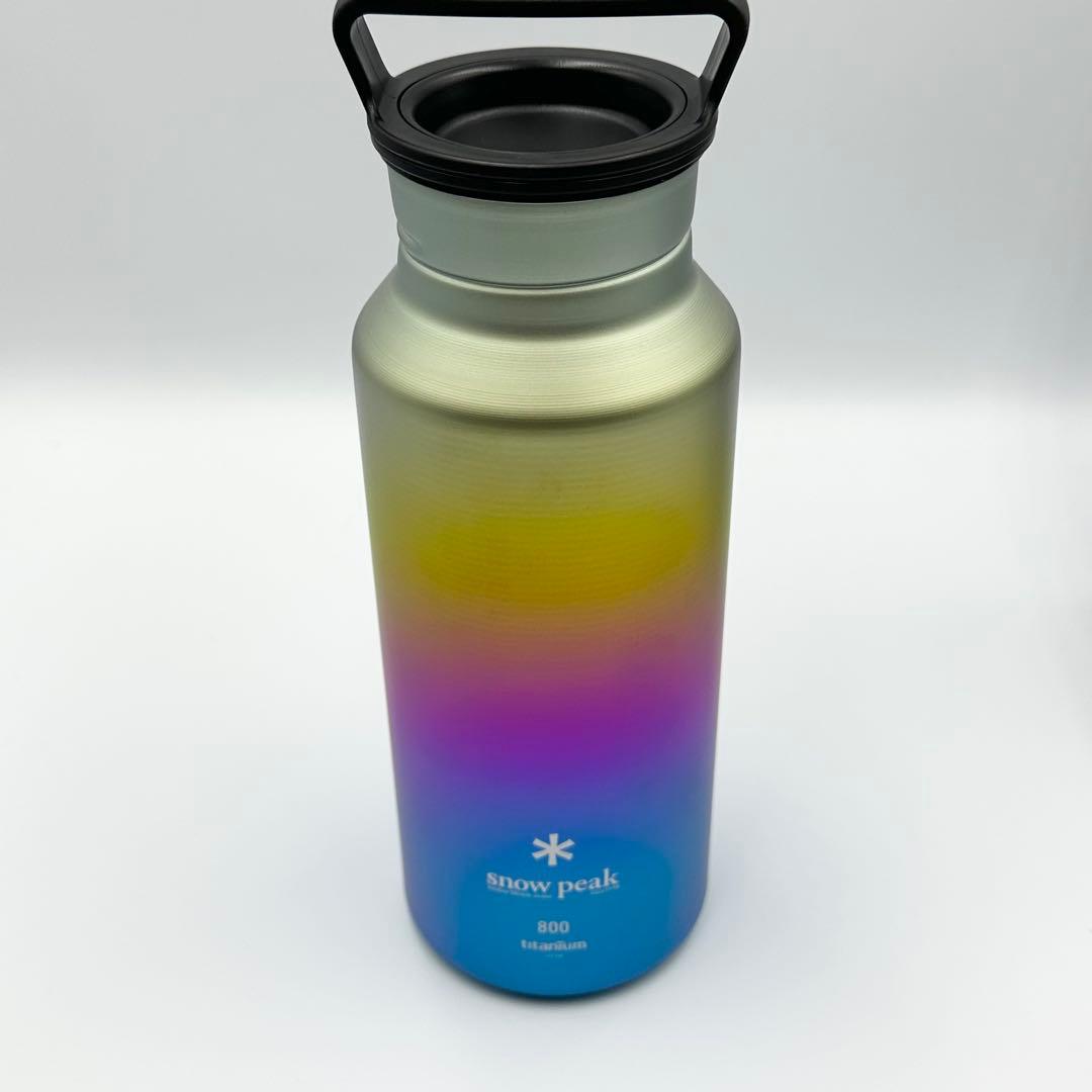  peak スノーピーク オーロラボトル800 レインボー 未使用