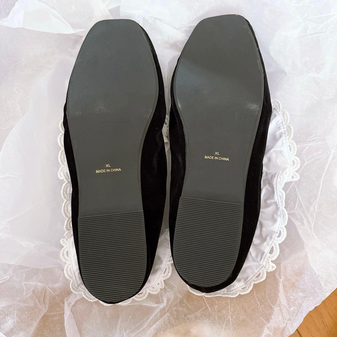 B. LACE BALLERINAS ビビィフラットバレエシューズ