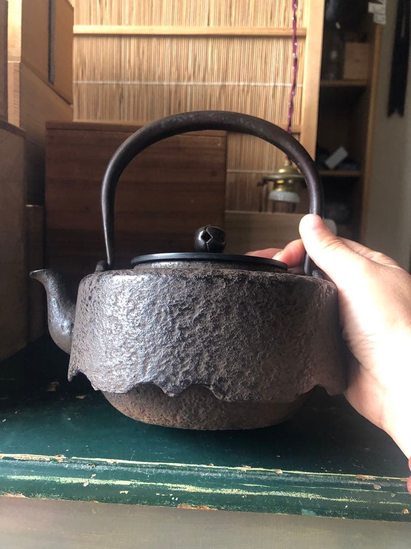 アンティーク京都鉄瓶　急須800-900ml