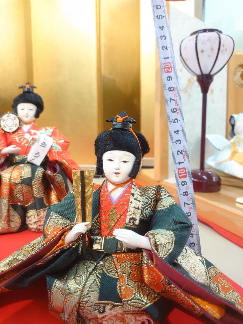 ●はせ●金襴衣装五人囃子●　ごにんばやし　おひなさま　新品