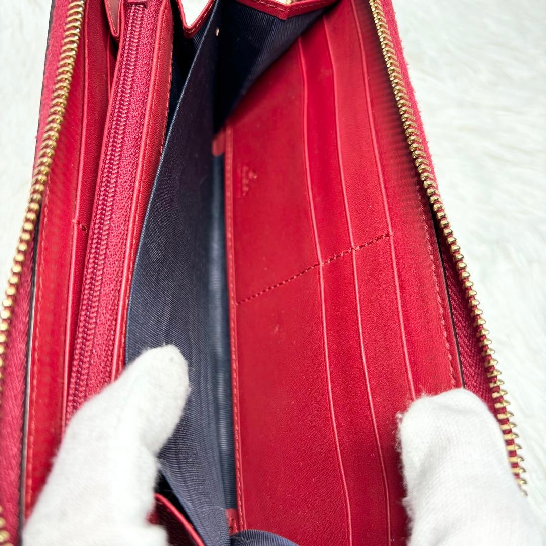 ✨極美品✨ グッチ 長財布 ブルームス GG柄 ラウンドファスナー PVC 花柄