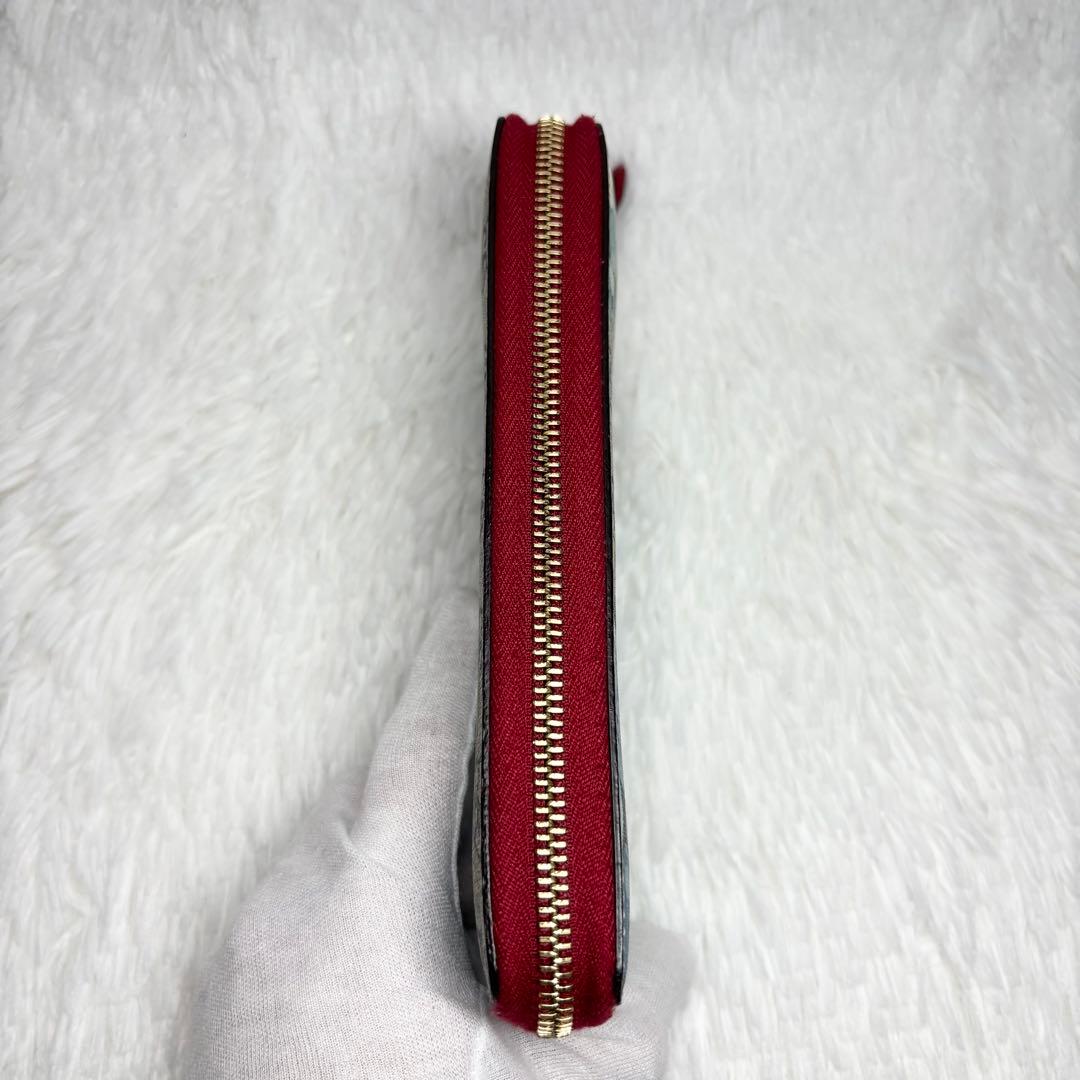 ✨極美品✨ グッチ 長財布 ブルームス GG柄 ラウンドファスナー PVC 花柄