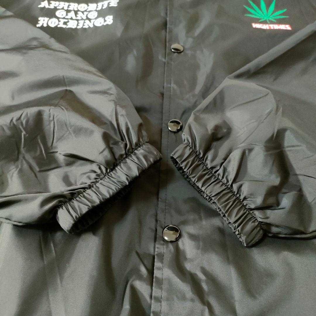 下げ札付き ワコマリア×舐達麻×ハイタイムス プリント コーチジャケット XL