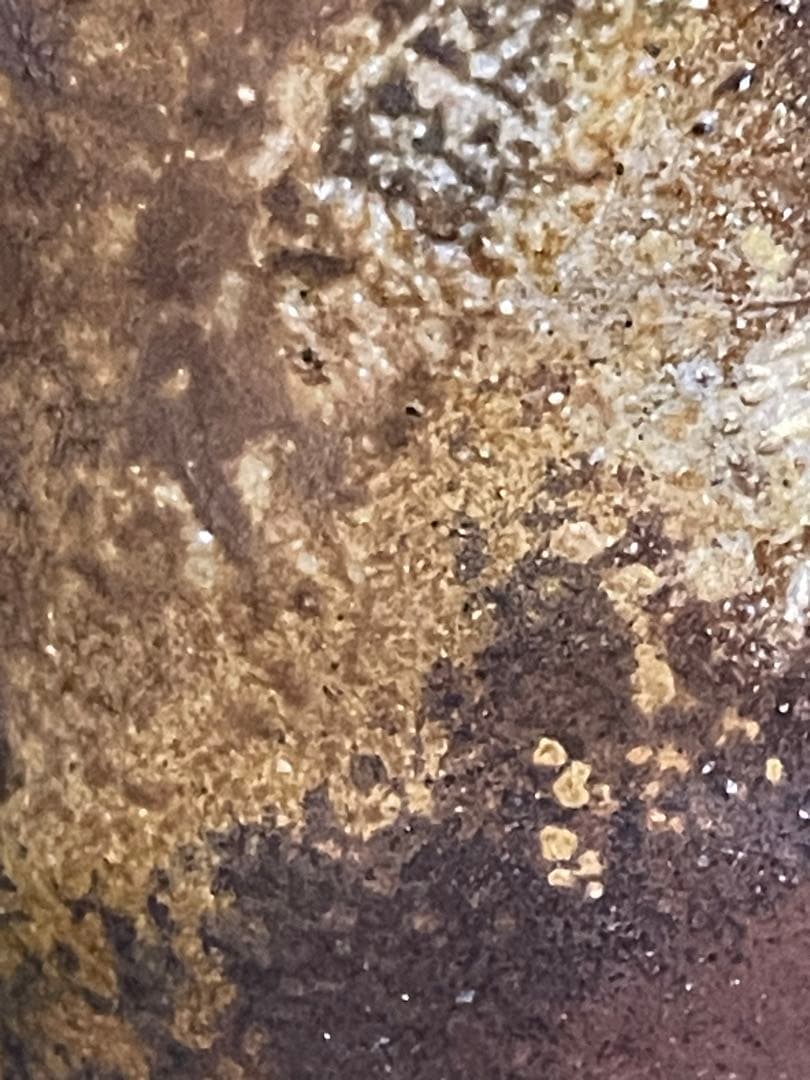 備前焼　火襷（ひだすき）　花生け