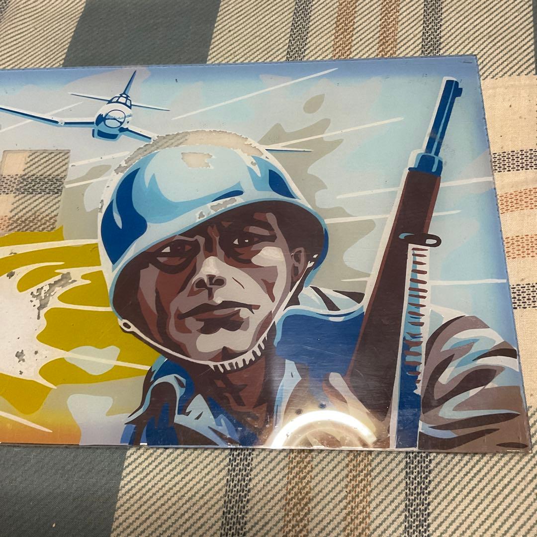 昔のピンボールゲームのスコアー板　【昭和レトロ　コンバット】