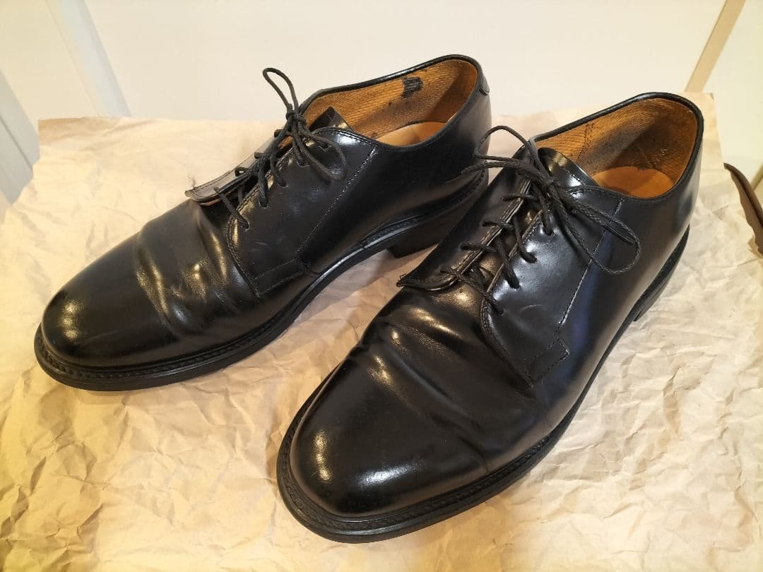 BATES（ベイツ）黒本革シューズ USA製　9程度？（26.5〜27cm）