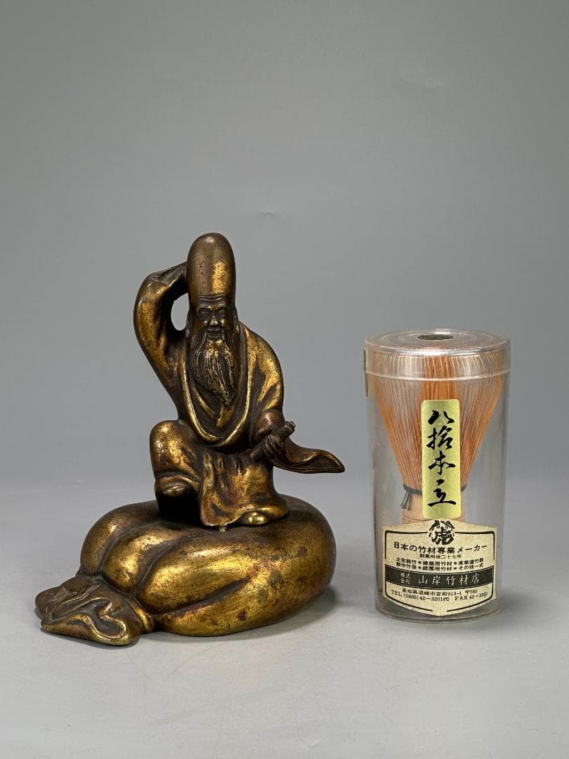 中国美術　清朝　銅製　寿星老人　銅香炉　香薫炉　文房置物　唐物　時代香炉　古物