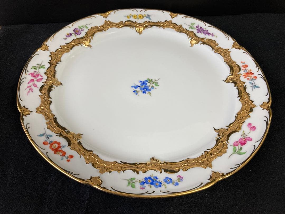 マイセン Bフォーム　スキャタードフラワー　大皿 トレイ サービング プレート