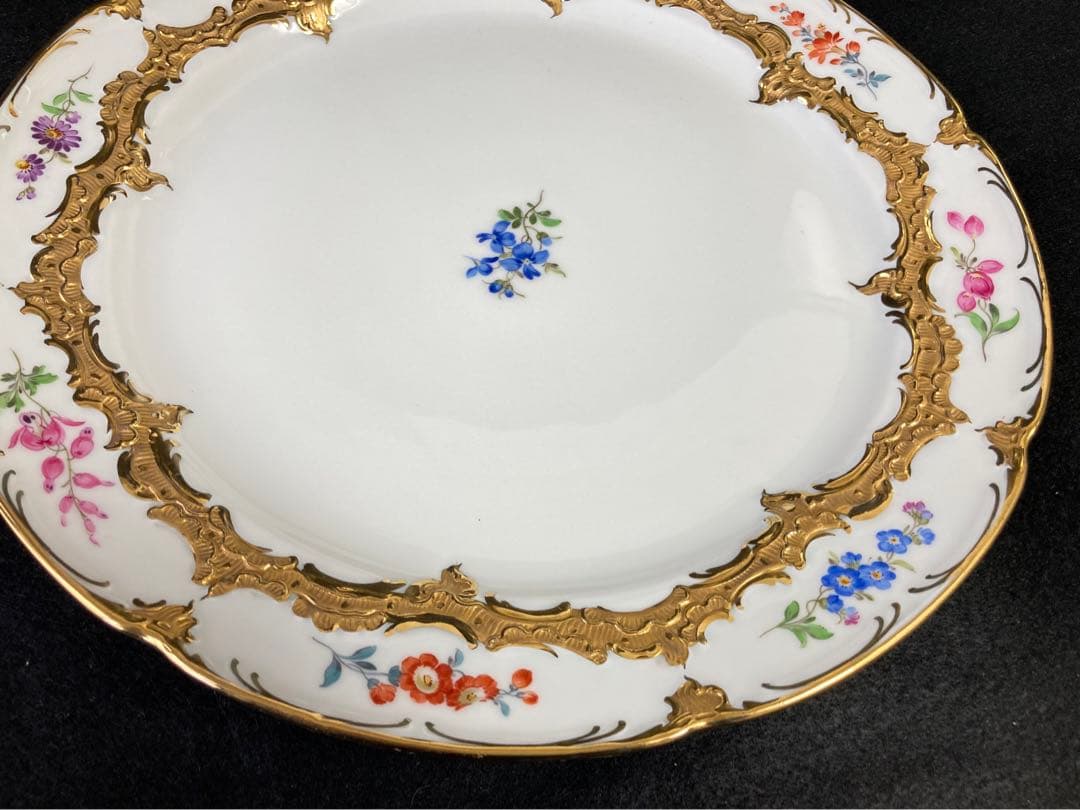 マイセン Bフォーム　スキャタードフラワー　大皿 トレイ サービング プレート