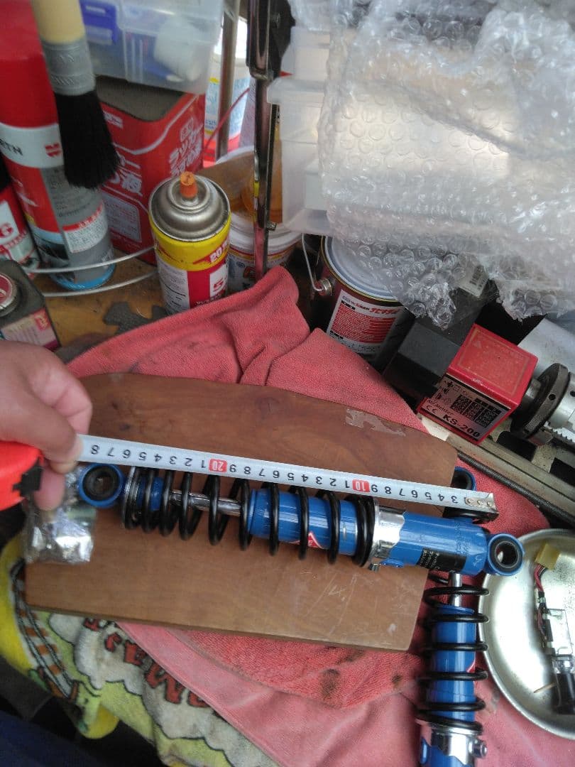 モンキー用カヤバショックアブソーバー 青 コイルスプリング当時物です。