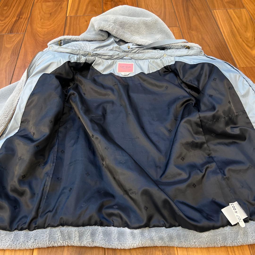 ケイトスペード　フェイクファーパーカー160センチ　クリーニング済み