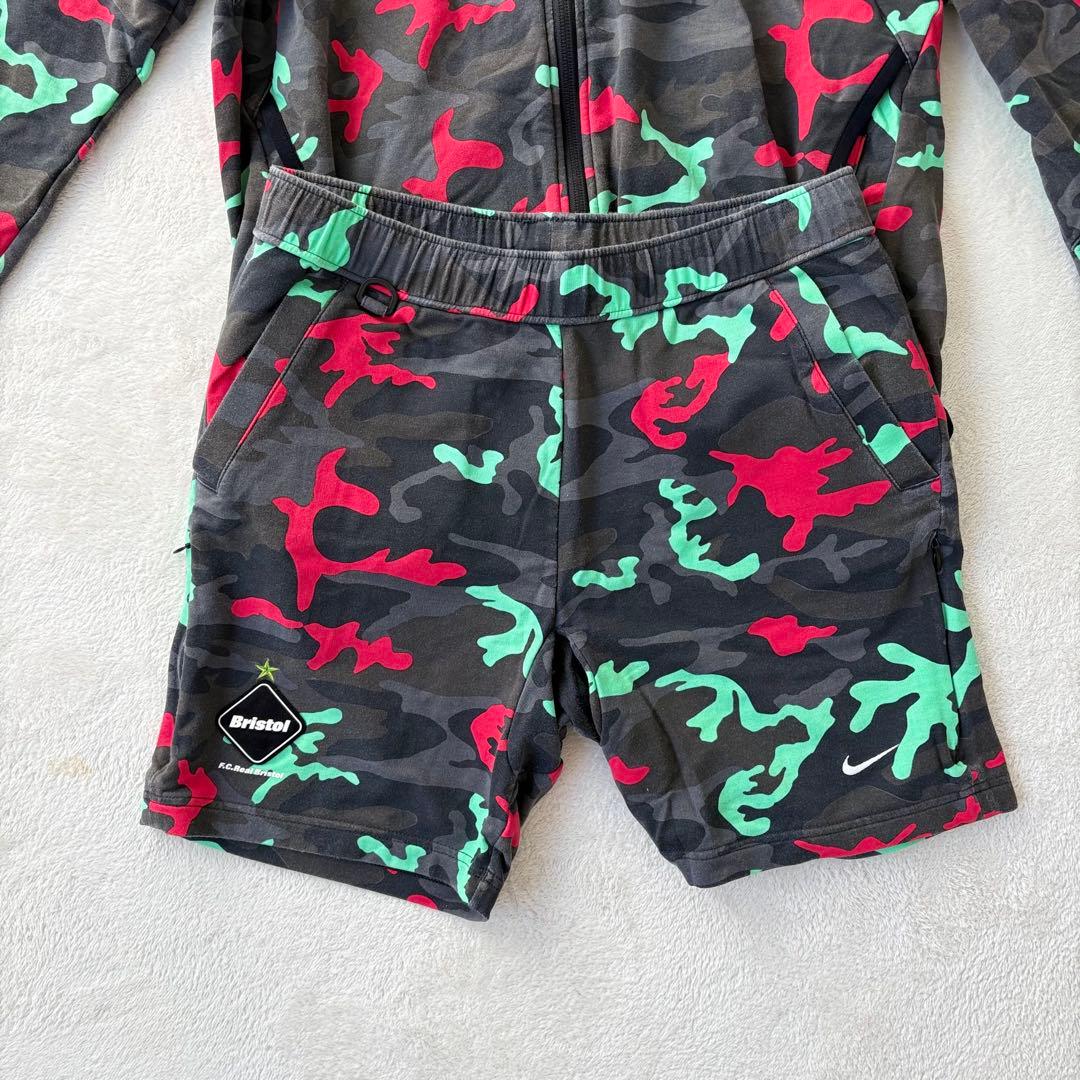 【美品✨】FCRB×NIKE カモフラ　ウォームアップセットアップ　総柄　希少‼️