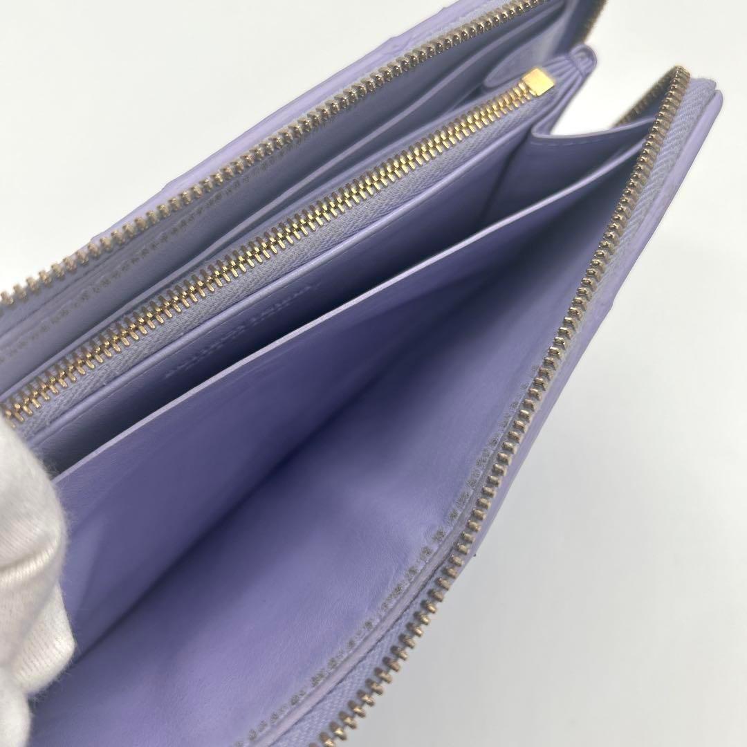 希少 現行 極美品✨ボッテガヴェネタカセットラウンドジップ長財布 マキシ