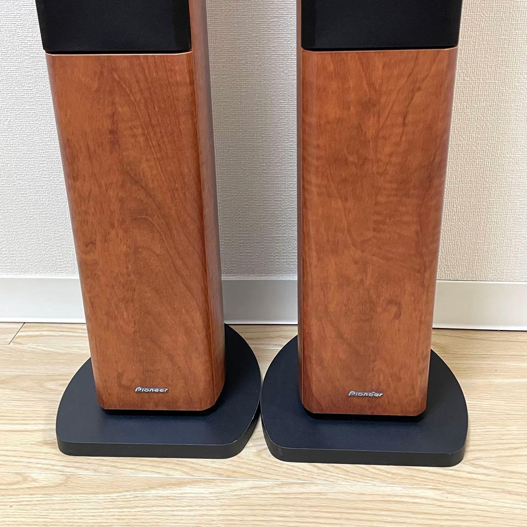 極美品 Pioneer パイオニア トールボーイスピーカー 木製