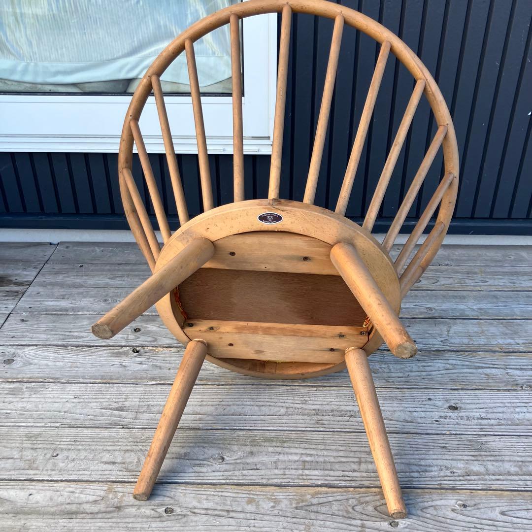 ② 北欧レトロ 秋田木工 ベントウッドラウンジチェア 木製椅子 ダイニングチェア