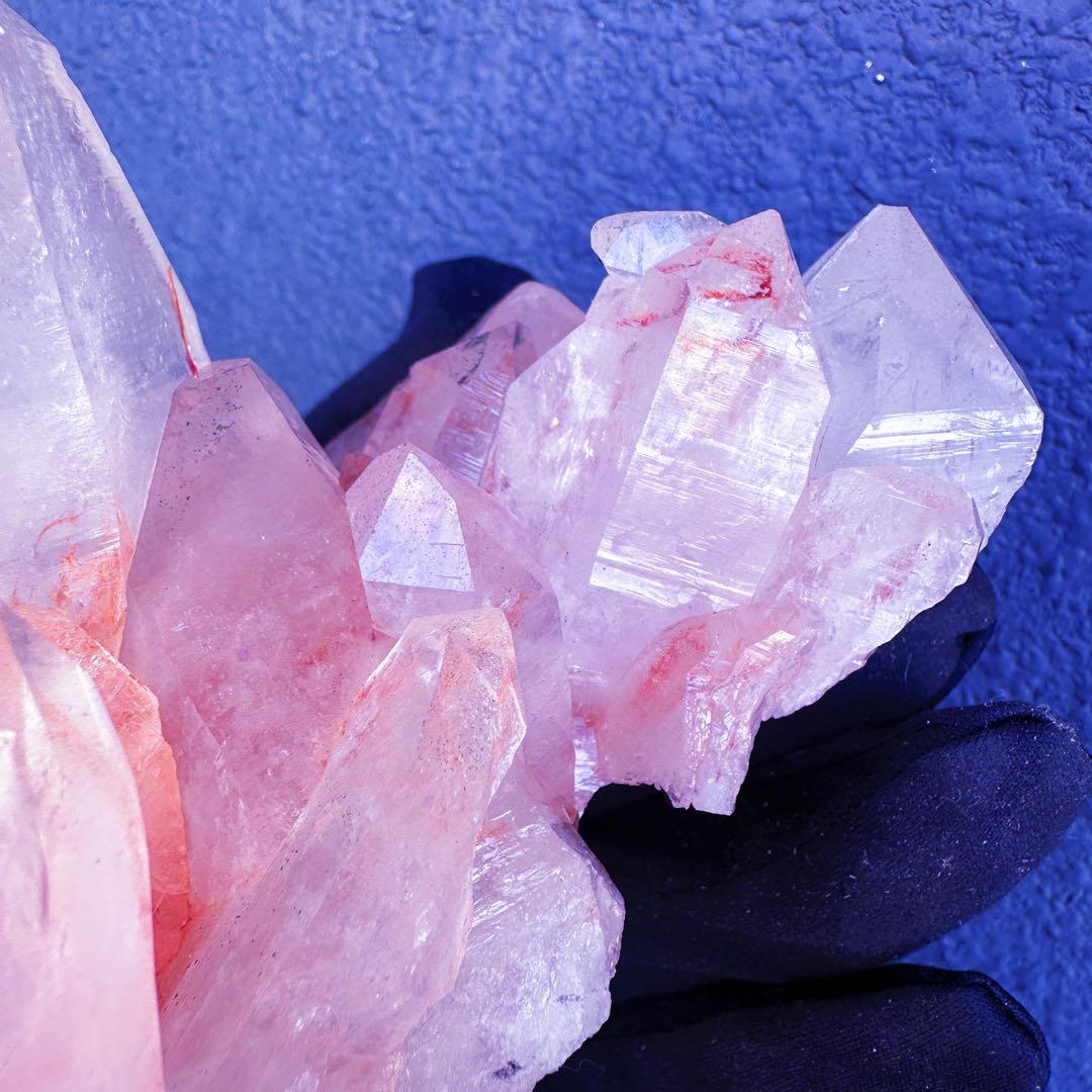 希少❗️超綺麗♡キラキラ☆超強いパワー ピンク ヒマラヤクラスター天然石A1432