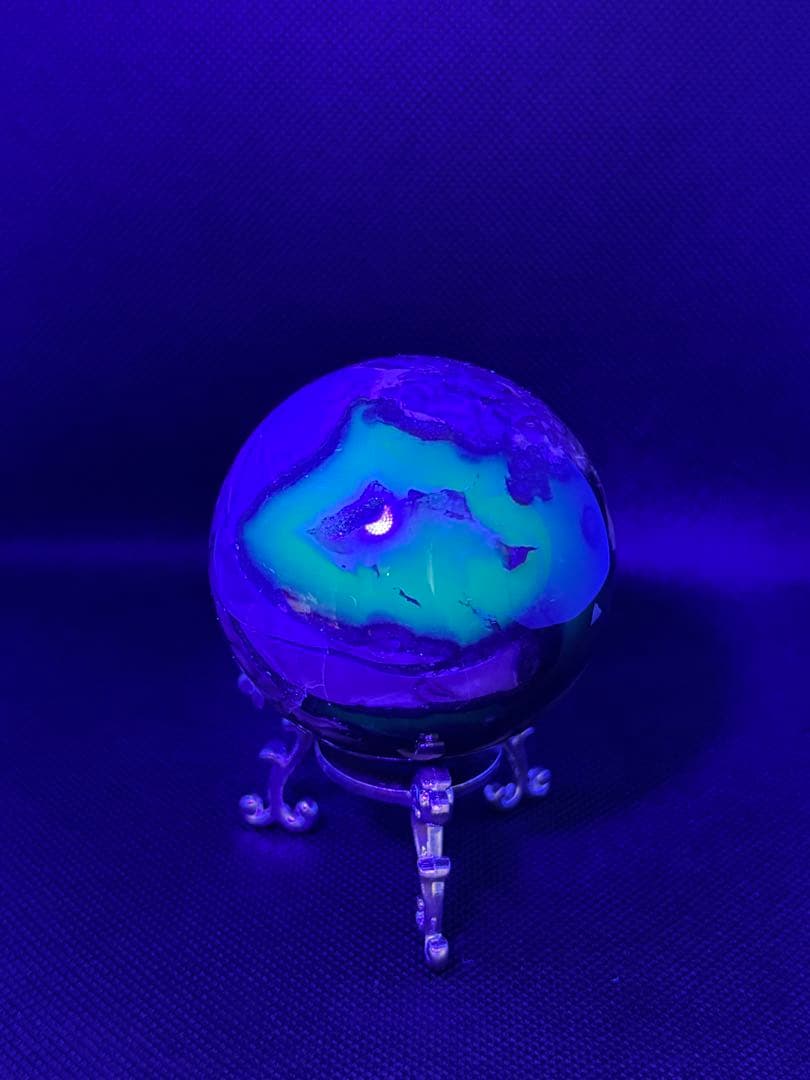 ジオードあり✨ボルケーノアゲート　スフィア
