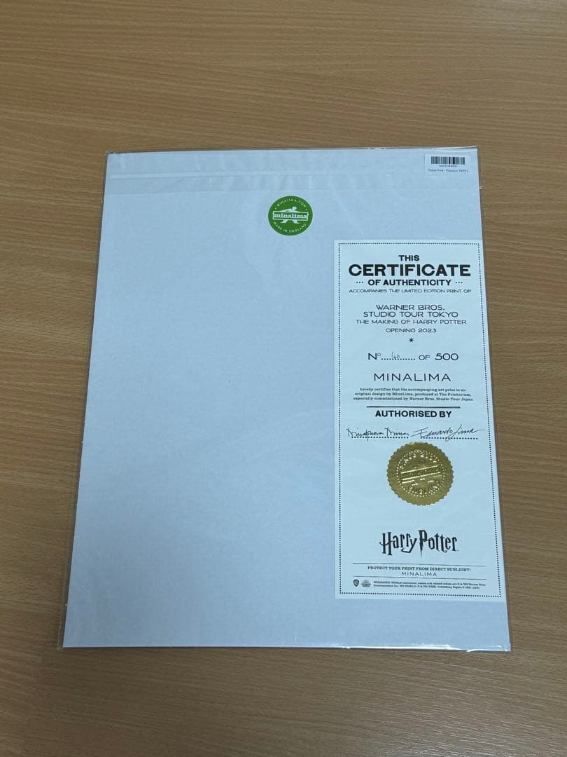 新品未使用ハリーポッター　 東京限定アート　　　 プリント　 ワーナーブラザーズ