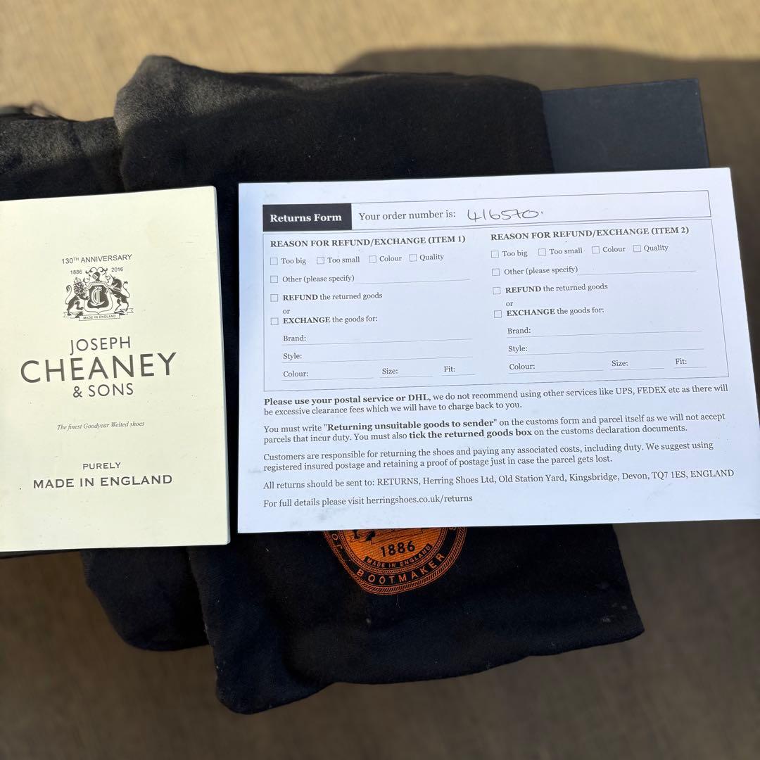 【JOSEPH CHEANEY】 ARTHUR Ⅲ / ブラックUK8(F)