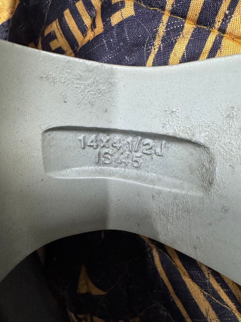 と*ん様 中古 BS アルミホイール　14インチ　4.5j　+45　4穴100