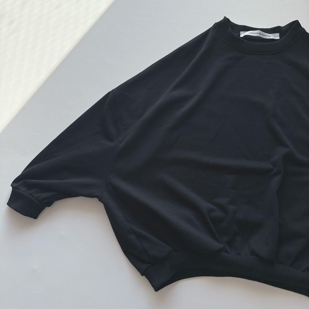 COG THE BIG SMOKE スウェット　黒　ドルマンスリーブ　立体