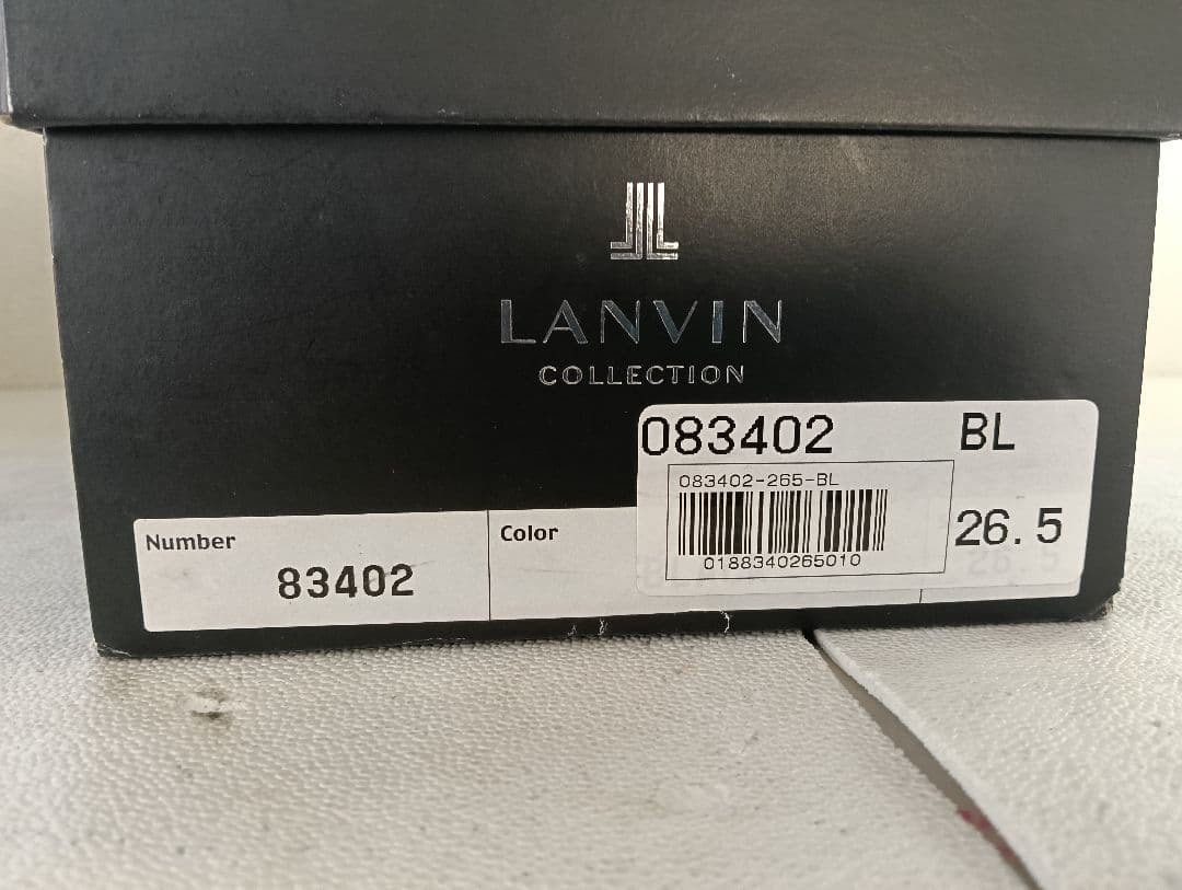 【極美品】LANVIN COLLECTION ストレートチップ 26.5cm 黒