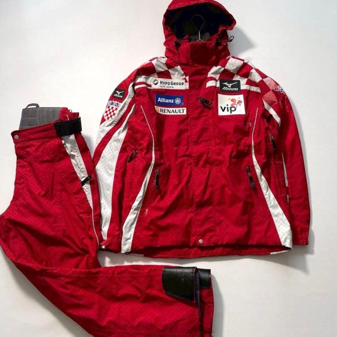 【ryu】ミズノ スキーウェア 競技用 上下セット レーシング クロアチア