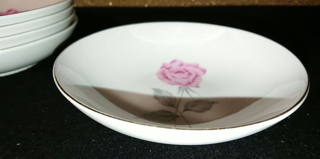 希少 Narumi ナルミチャイナ 薔薇柄食器18点セット+おまけ付 昭和レトロ