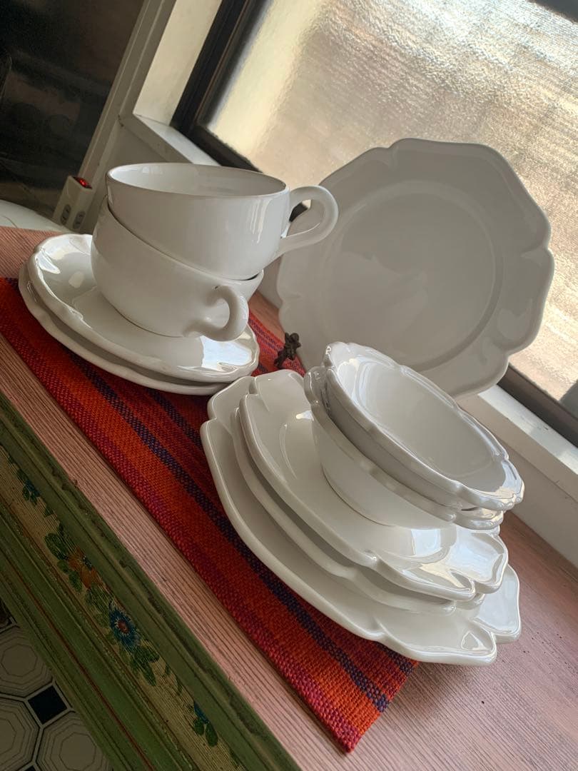 カトレーヌメミ　ビンテージ新品美品！ピション社陶器4点セット・メミ商品ラストです