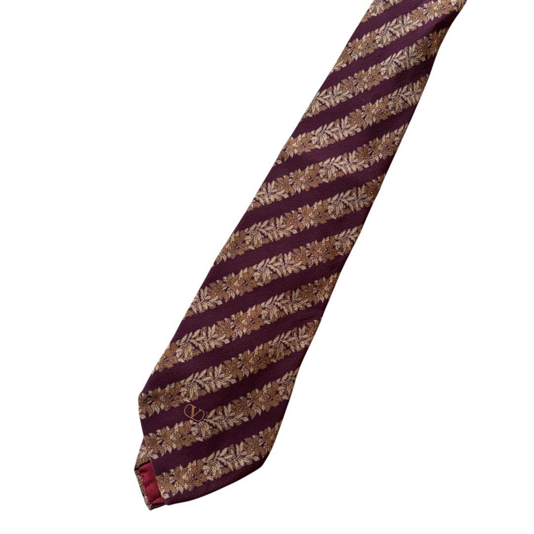 【レトロコーデ】 チェック ウールスーツ ヴァレンティノ ネクタイ ピンズセット