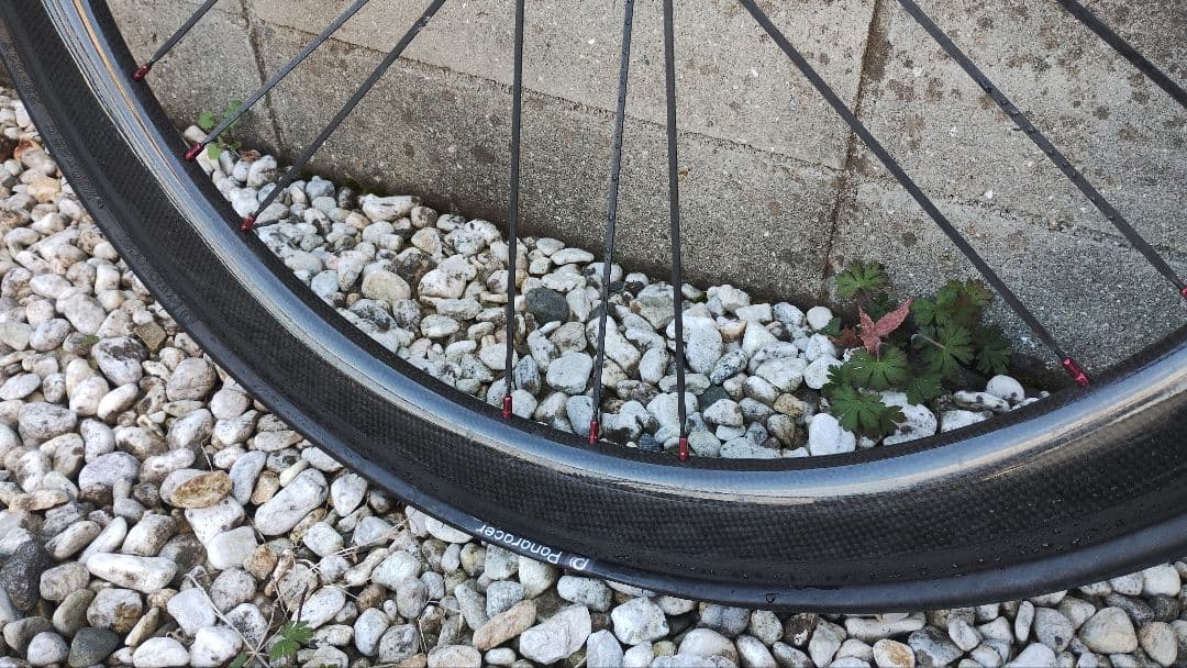 G3　リム　カーボン ホイール 赤ハブ　ロード　シマノ11速