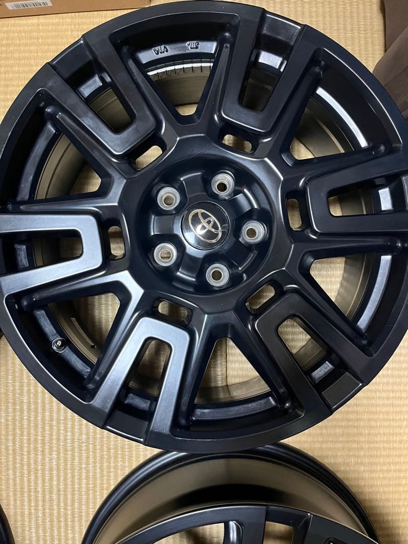 ヤリスクロスTRDマットブラック 18インチ スポークホイール 4本 一本訳あり