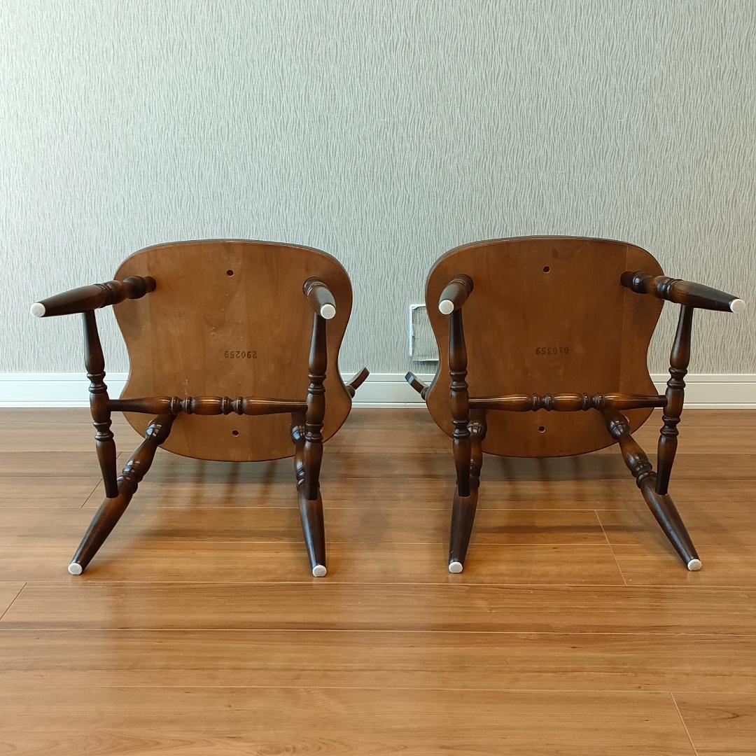 飛騨産業　キツツキ　ウィンザーチェア　2脚セット　②　S85