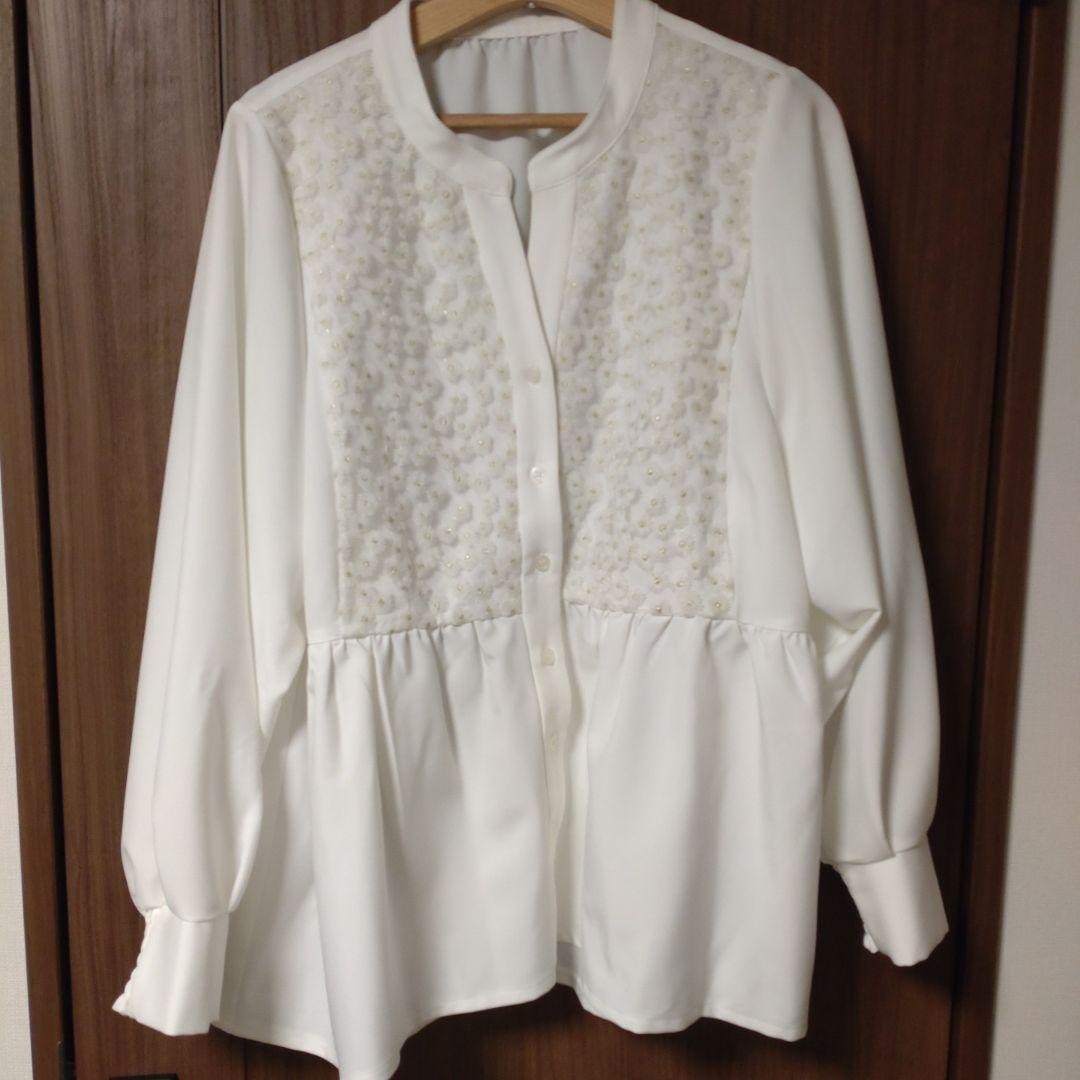 ジュールズプラスJours+ ブラウス カモミール ホワイト 3L