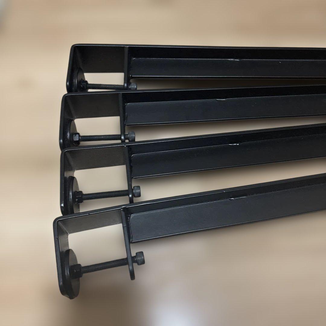 金属製テーブル脚部 4本セット 黒 71センチ