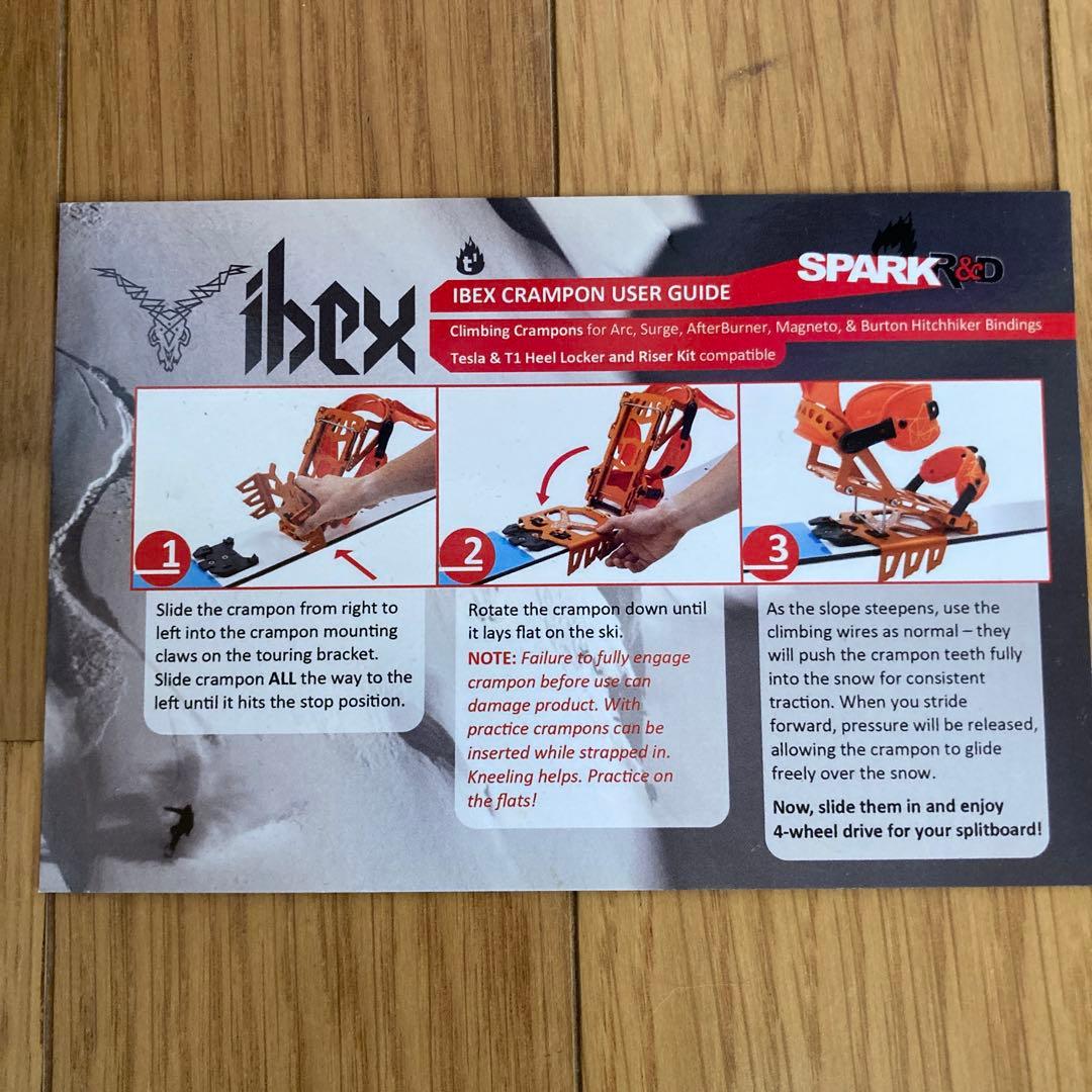 SPARKR&D ibex スパーク　クランポン　レギュラー　箱入り未使用品