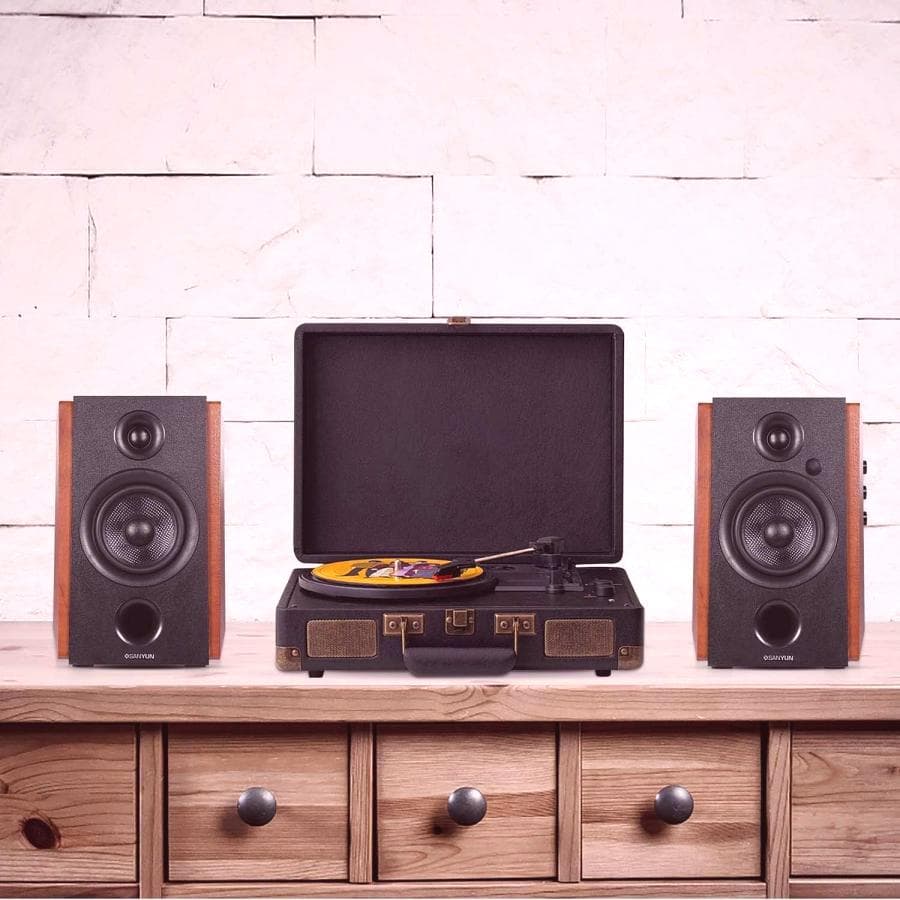 Sanyun SW228BT 80Wアクティブブックシェルフスピーカー