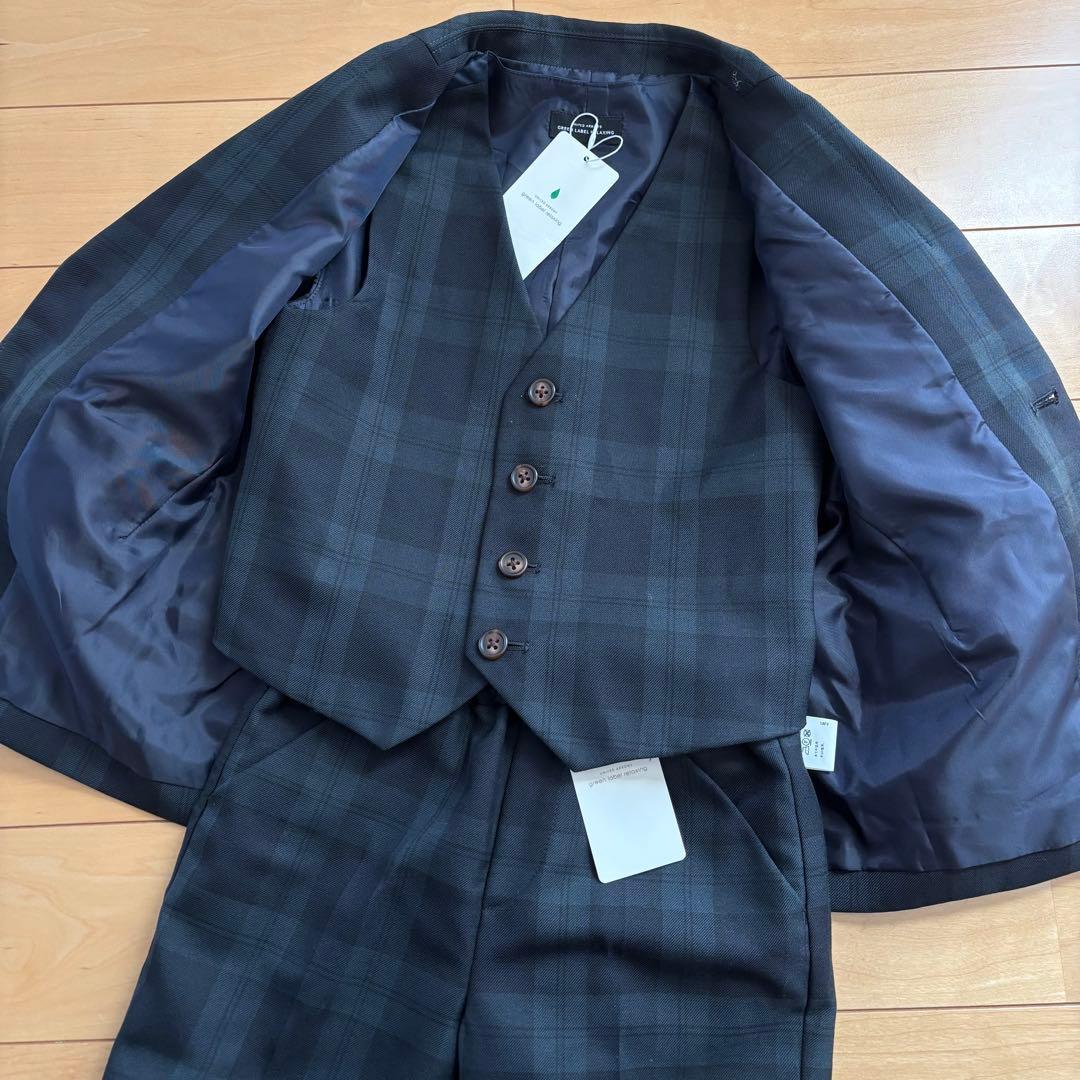 【新品】 キッズフォーマル スーツ 110 卒園式 入学式 男の子 チェック