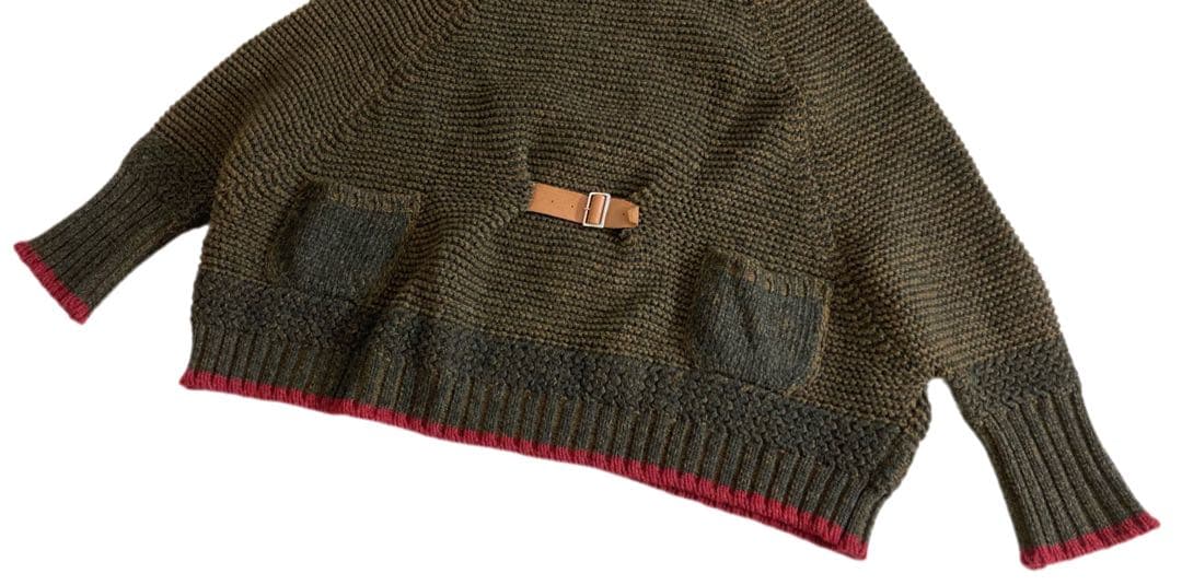 KAPITAL キャピタル バック クロス ライナー ニット ポンチョ