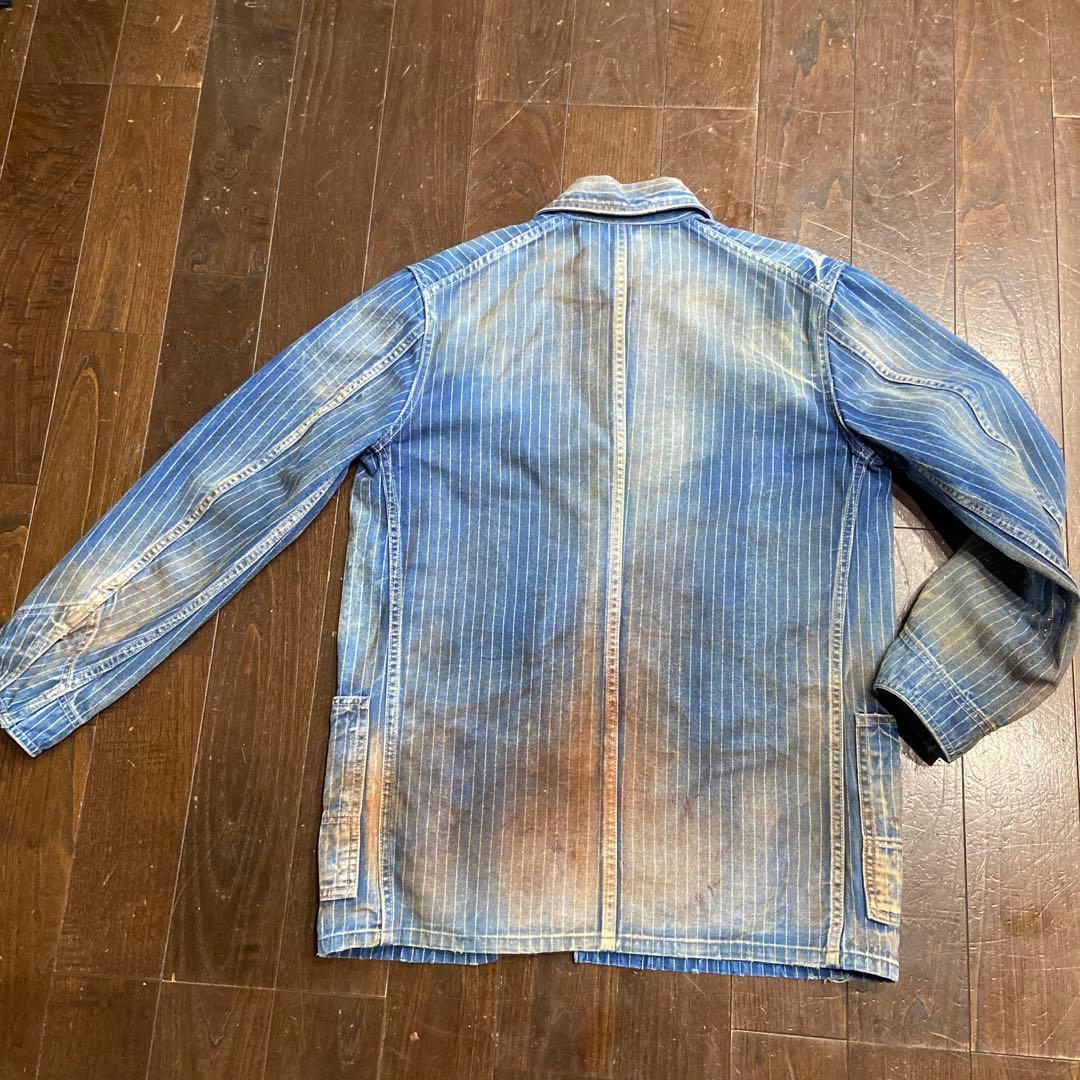 full count★ウォバッシュデニム カバーオール 38サイズエイジング加工