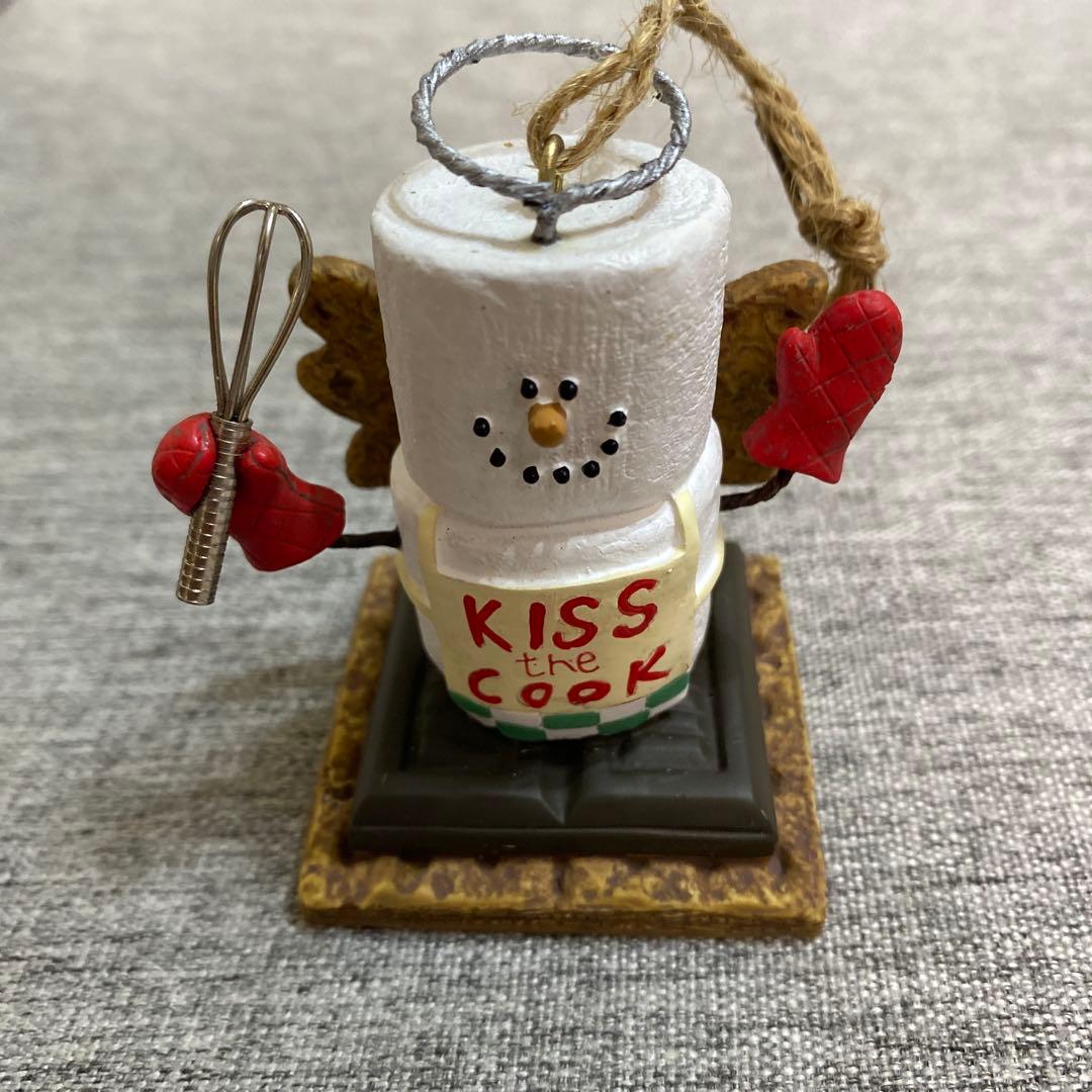 こ*ん様 雪だるまのクリスマスオーナメント7体