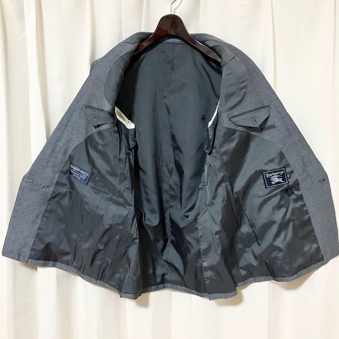 バーバリー 銀ボタン タスマニアウール ダブル セットアップ スーツ A5